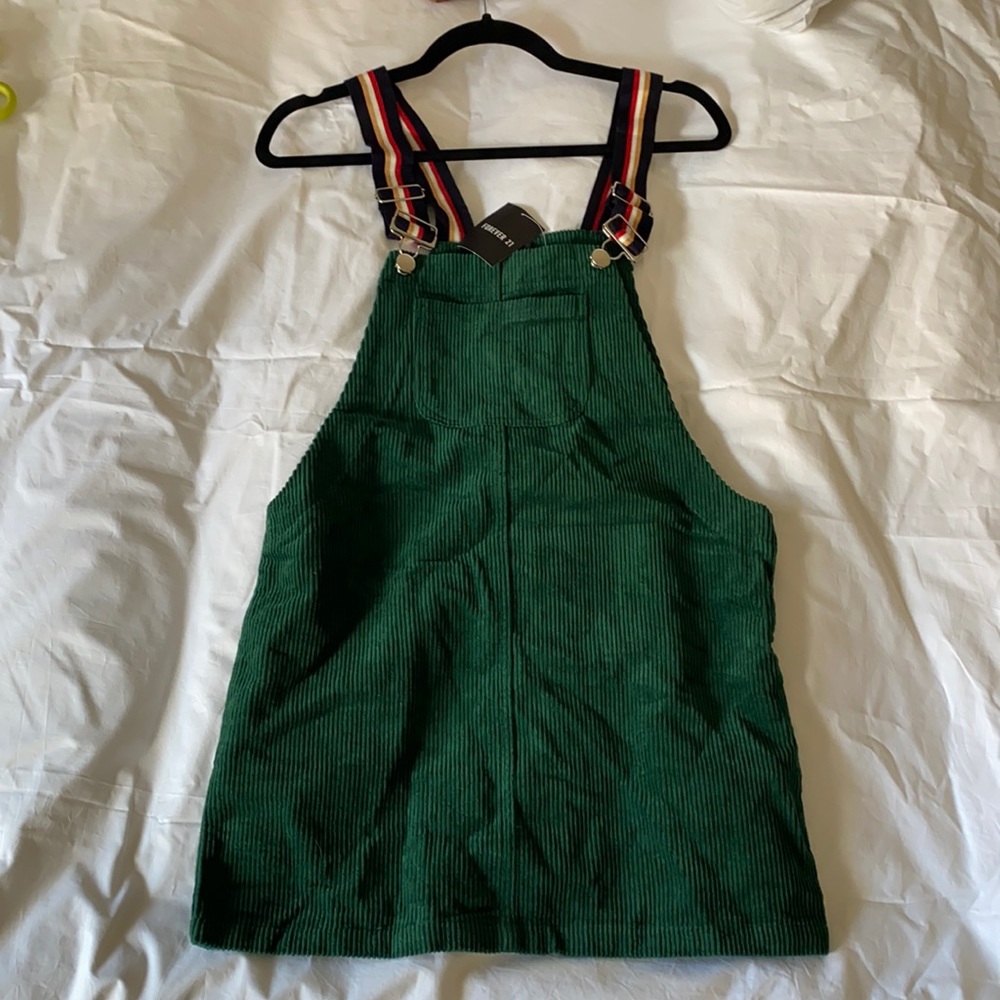 Forever 21 Knit Overall Dress - Hunter Green - NWT - Small